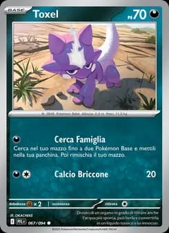 Toxel card in Italian