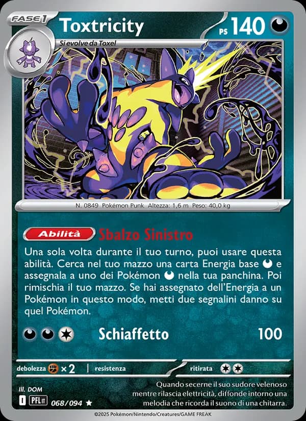 Toxtricity card in Italian
