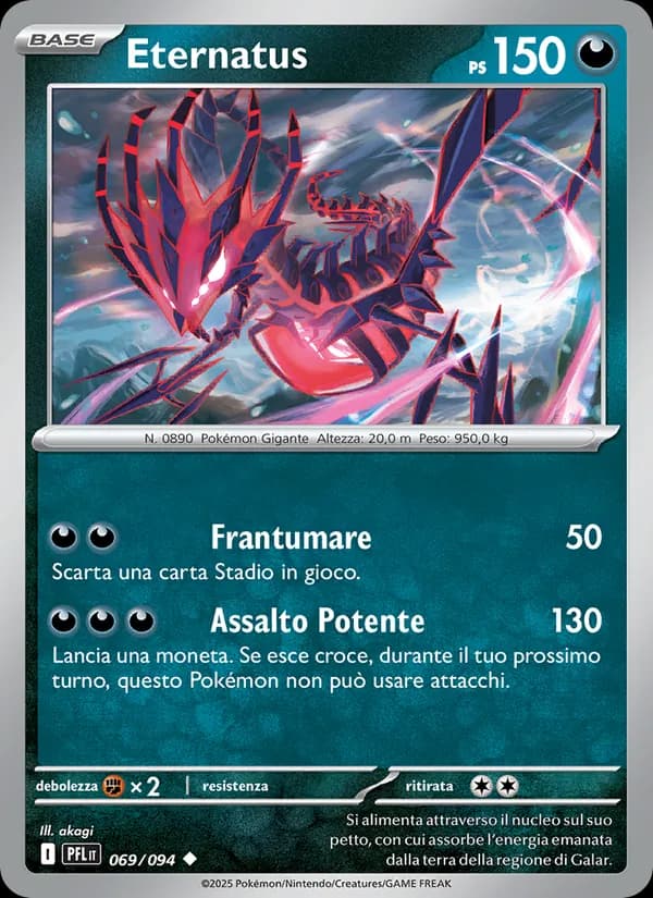 Eternatus card in Italian