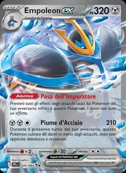 Empoleon-ex card in Italian