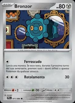 Bronzor card in Italian
