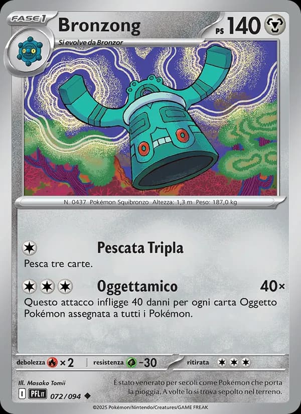 Bronzong card in Italian