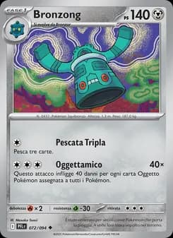 Bronzong card in Italian