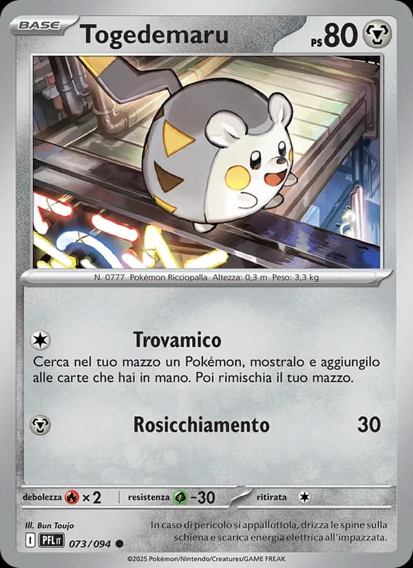 Togedemaru card in Italian