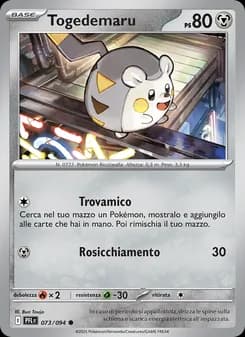 Togedemaru card in Italian