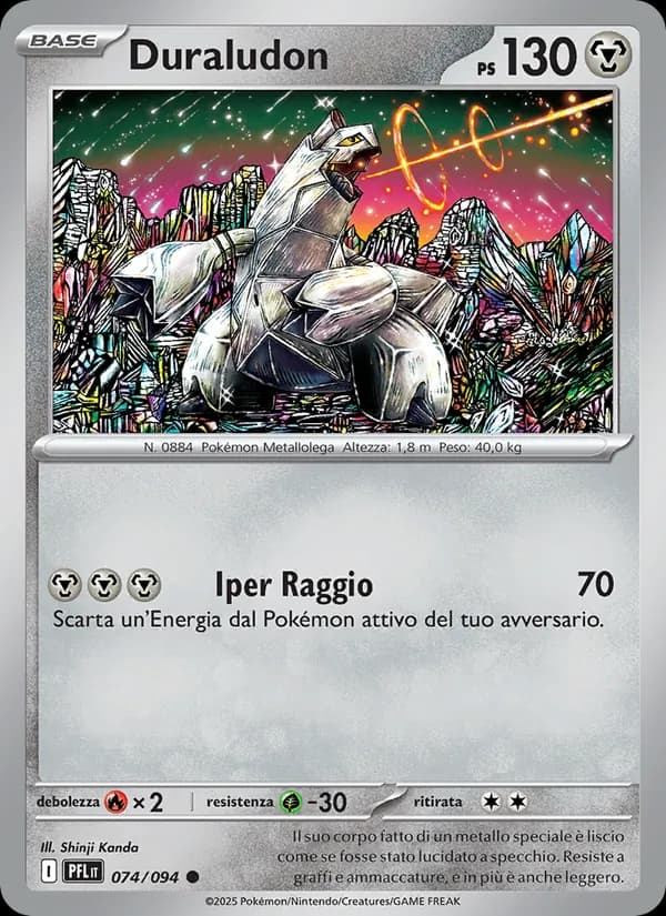 Duraludon card in Italian