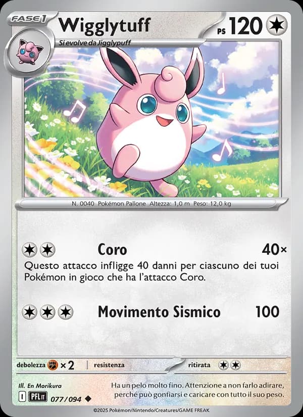 Wigglytuff card in Italian