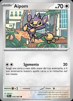 Aipom card in Italian
