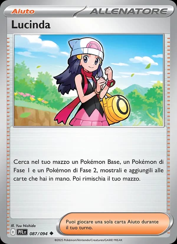 Lucinda card in Italian