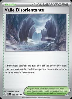 Valle Disorientante card in Italian