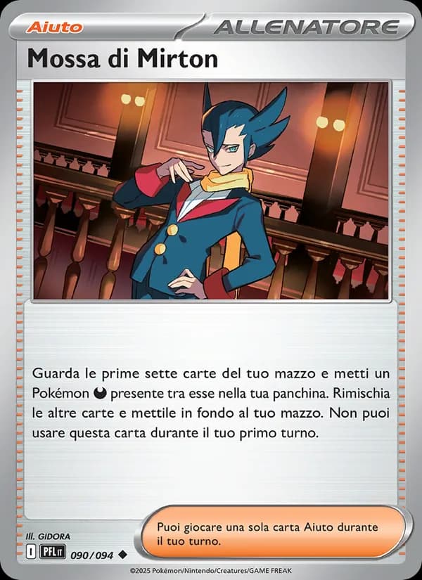 Mossa di Mirton card in Italian