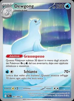 Dewgong card in Italian