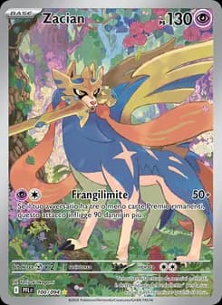 Zacian card in Italian