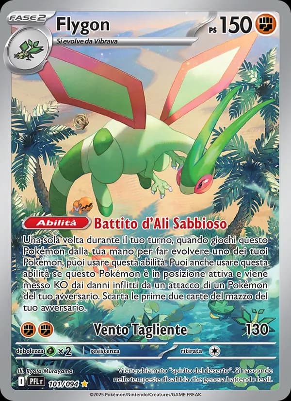 Flygon card in Italian