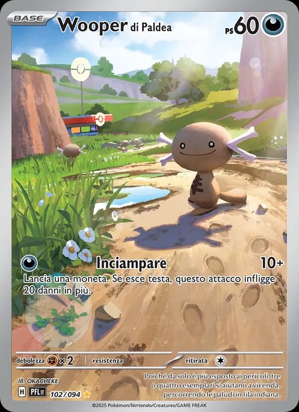 Wooper di Paldea card in Italian