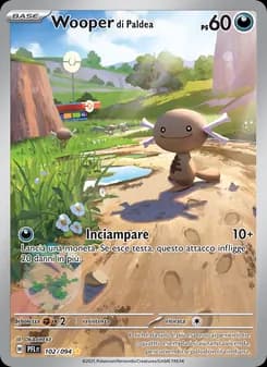Wooper di Paldea card in Italian