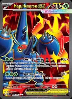 Mega Heracross-ex card in Italian