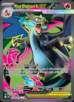 Mega Charizard X-ex card in Italian