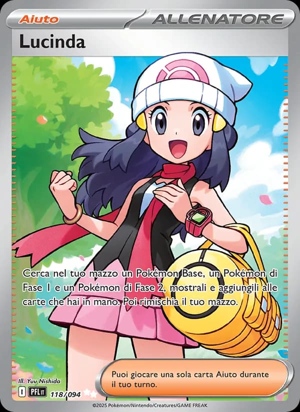 Lucinda card in Italian