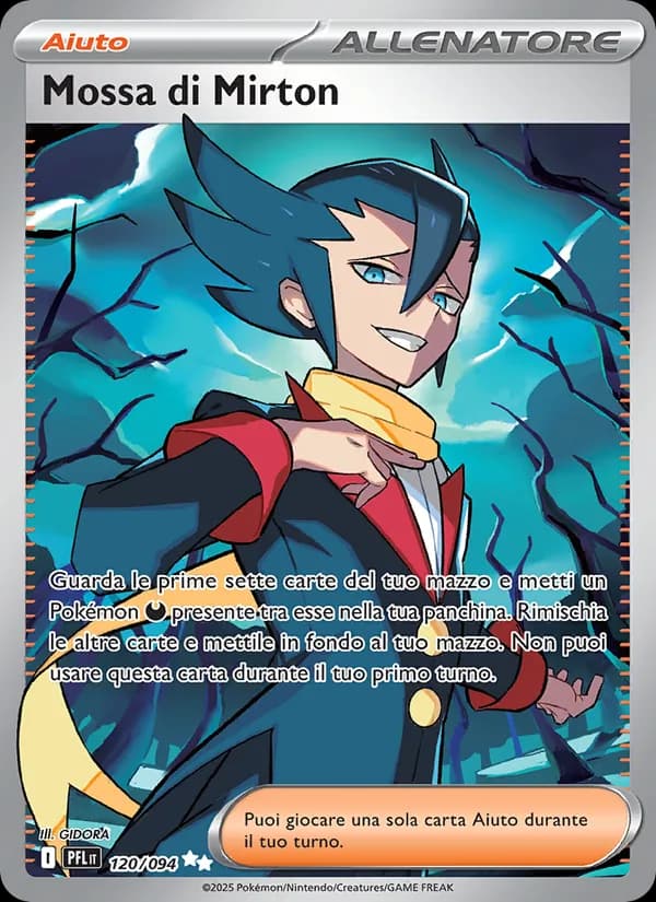Mossa di Mirton card in Italian