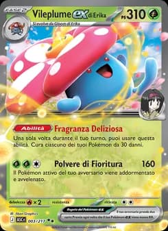 Vileplume-ex di Erika card in Italian