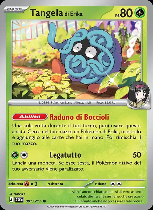 Tangela di Erika card in Italian