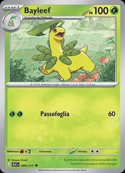 Bayleef card in Italian