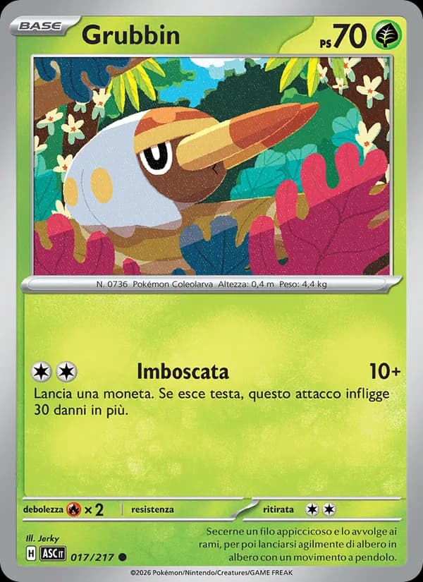 Grubbin card in Italian