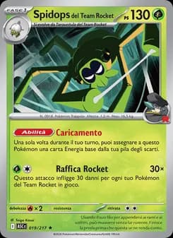 Spidops del Team Rocket card in Italian