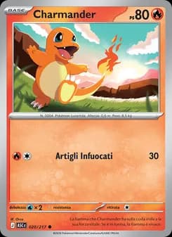 Charmander card in Italian