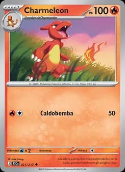 Charmeleon card in Italian