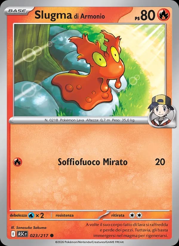 Slugma di Armonio card in Italian