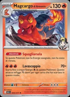 Magcargo di Armonio card in Italian