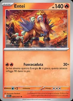 Entei card in Italian