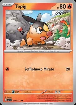 Tepig card in Italian