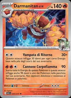 Darmanitan di N card in Italian