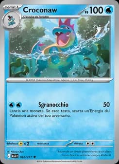 Croconaw card in Italian