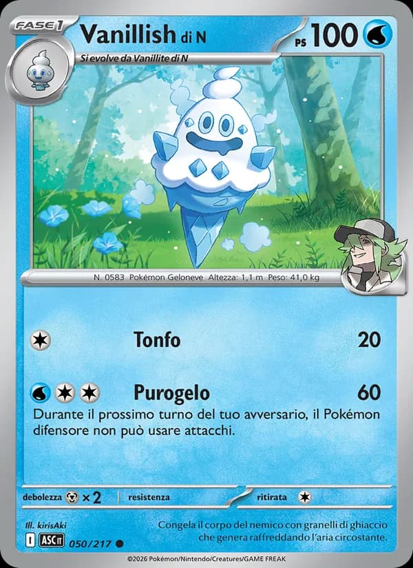 Vanillish di N card in Italian