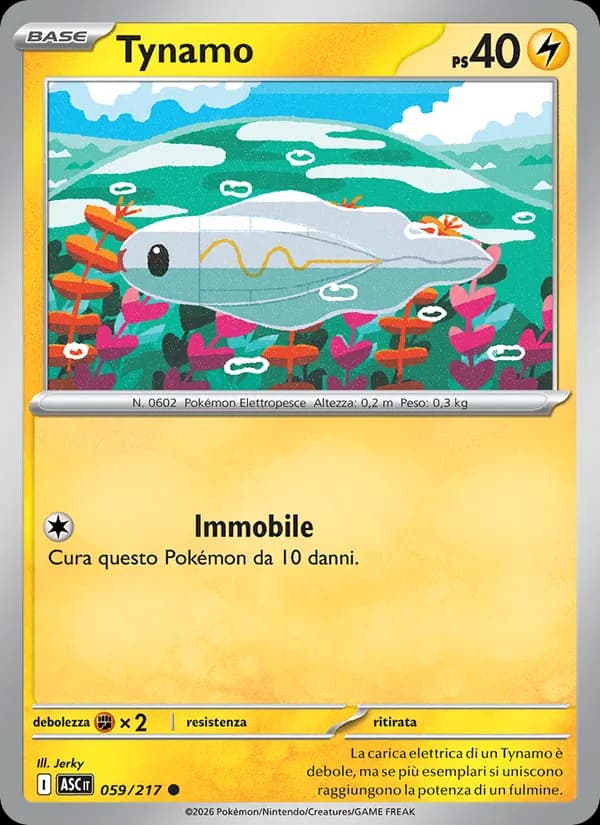 Tynamo card in Italian