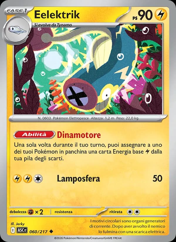 Eelektrik card in Italian
