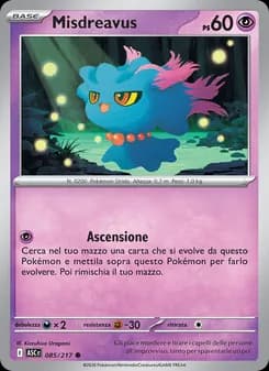 Misdreavus card in Italian