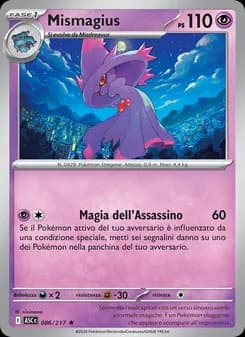 Mismagius card in Italian
