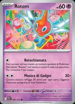 Rotom card in Italian