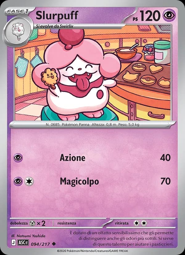 Slurpuff card in Italian