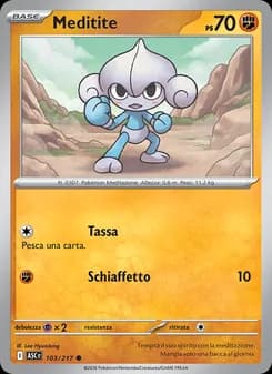 Meditite card in Italian
