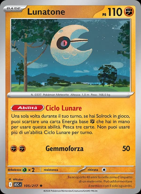 Lunatone card in Italian