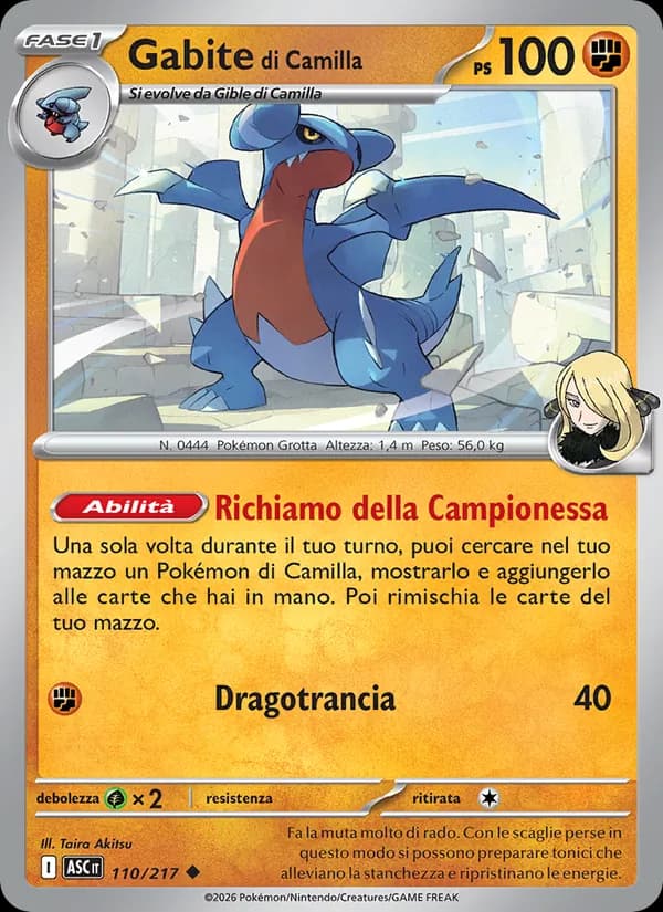 Gabite di Camilla card in Italian