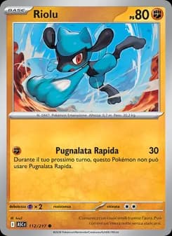 Riolu card in Italian