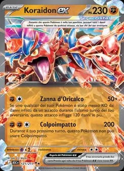 Koraidon-ex card in Italian