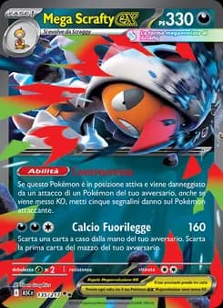 Mega Scrafty-ex card in Italian